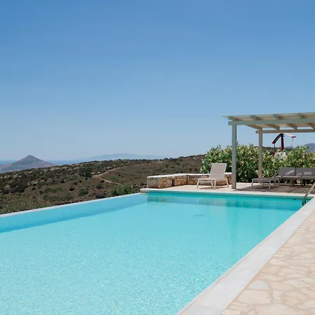 Acqua - Gorgeous Pool Villa, Stunning Sea Views, Helipad! Parasporos
